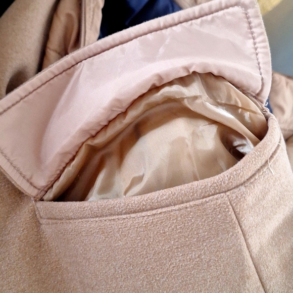 Zara Camel Pea Coat, Double Lining sz 8, NW0T - Picture 14 of 15